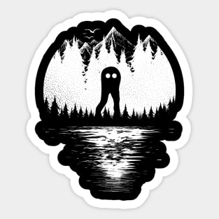 Fresno Nightcrawler Cryptozoology Sticker